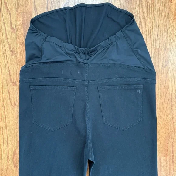 NWT Madewell Maternity Over-the-Belly Skinny Jeans in Lunar Wash Black size 33 - Picture 9 of 16